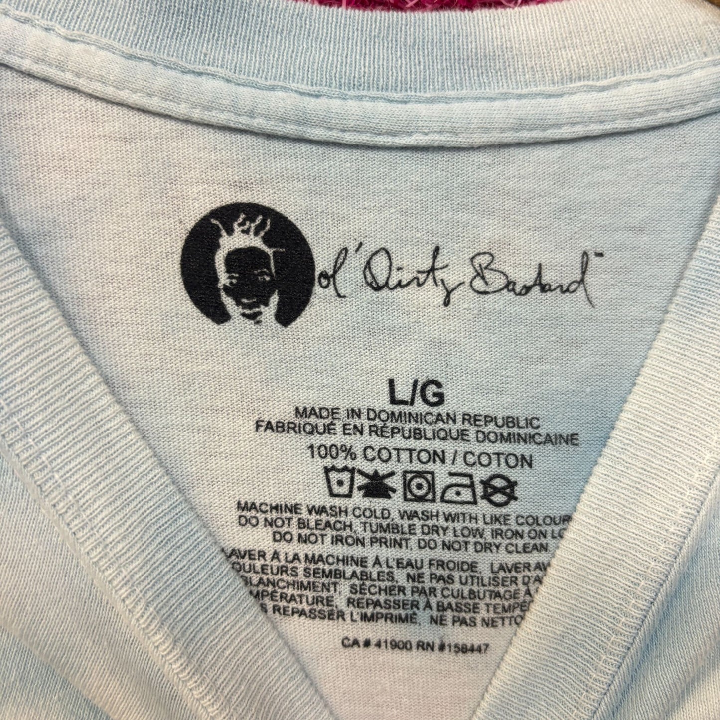 Wutang clan Ol' Dirty Bastard Return to 36 Chambers 1995 tiedye tshirt size large