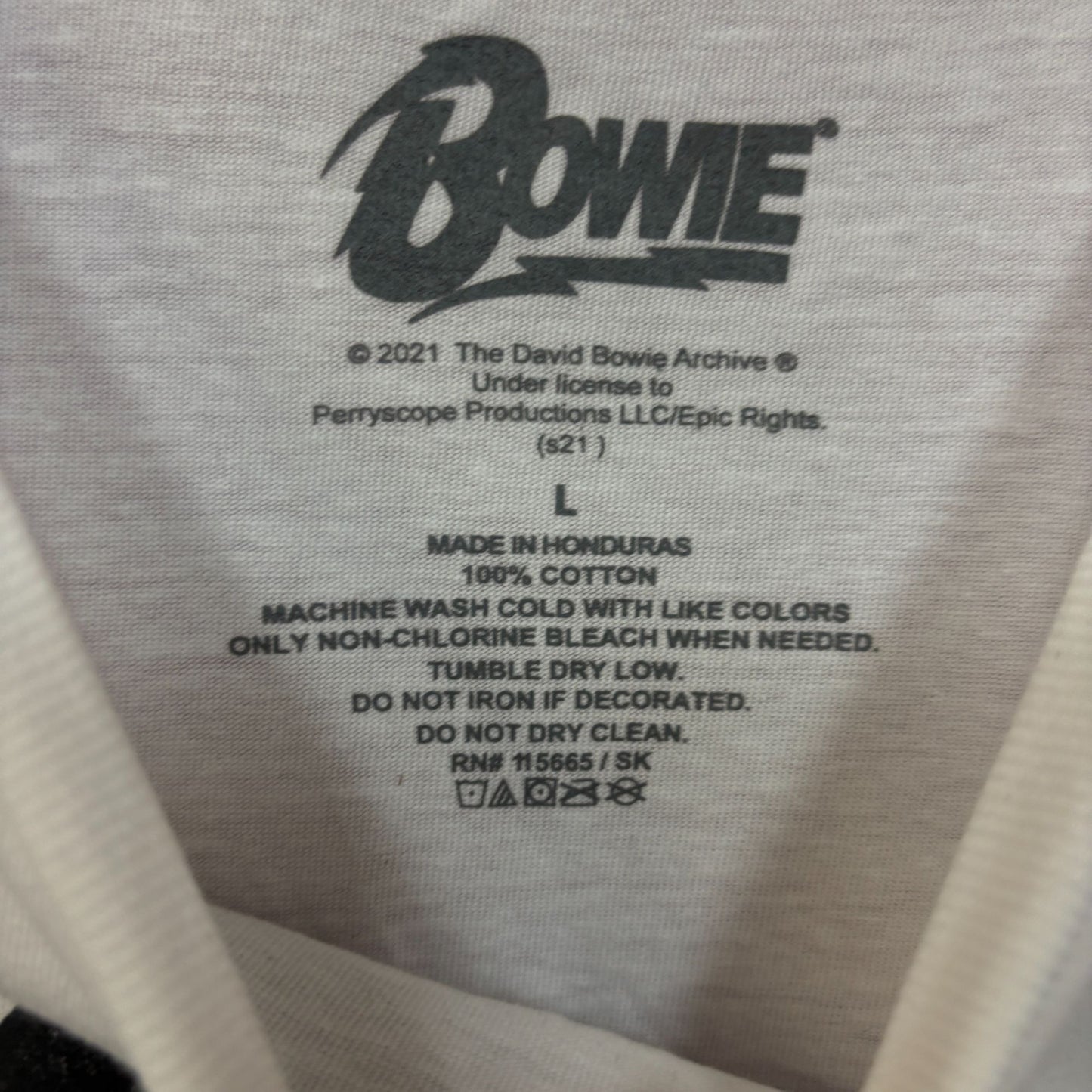 David Bowie Starman Rainbow Tshirt size large