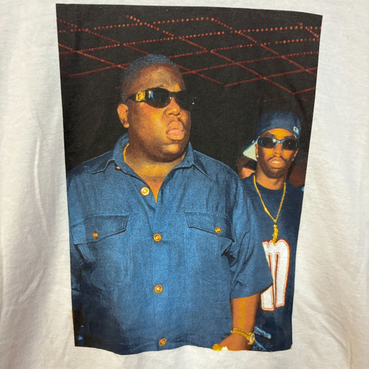 Bad Boy Records The Notorious BIG & Diddy Rap Tee Size Large