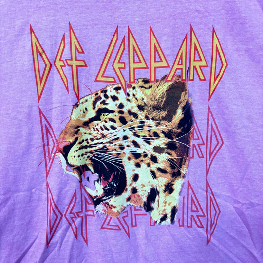 Def Leppard Animals Cheetah oversized rock Tshirt size large