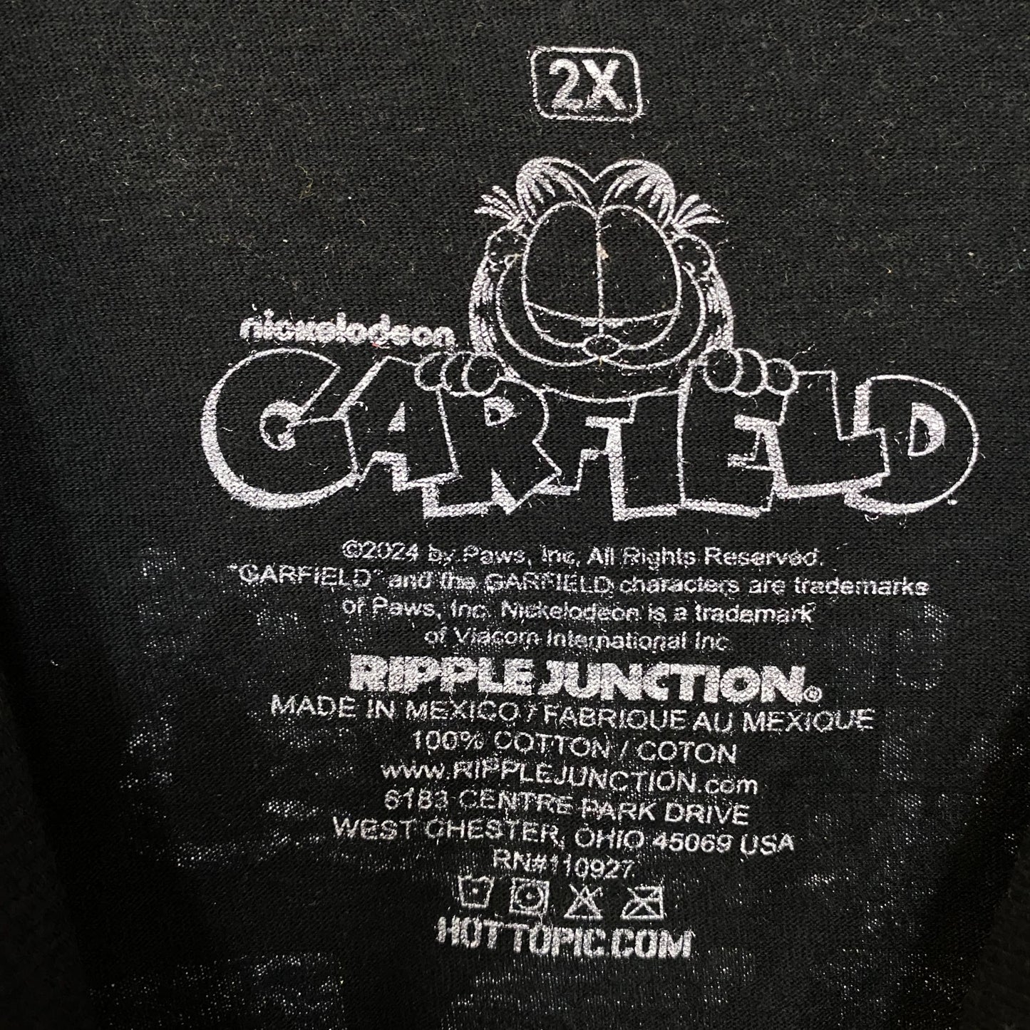 Nickelodeon Garfield H8 Munidaze World Tour T-Shirt 2XL