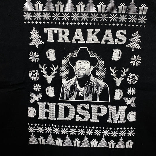 Trakas HDSPM Ugly Christmas Sweater Graphic T-Shirt Large