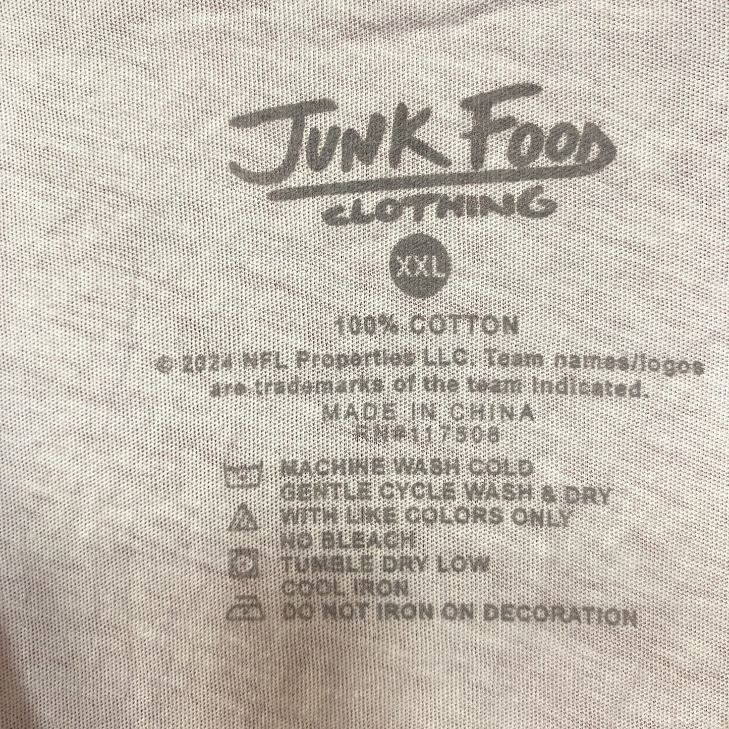 Junk Food NFL Kansas City Chiefs Sleeveless Cropped T-Shirt 2XL
