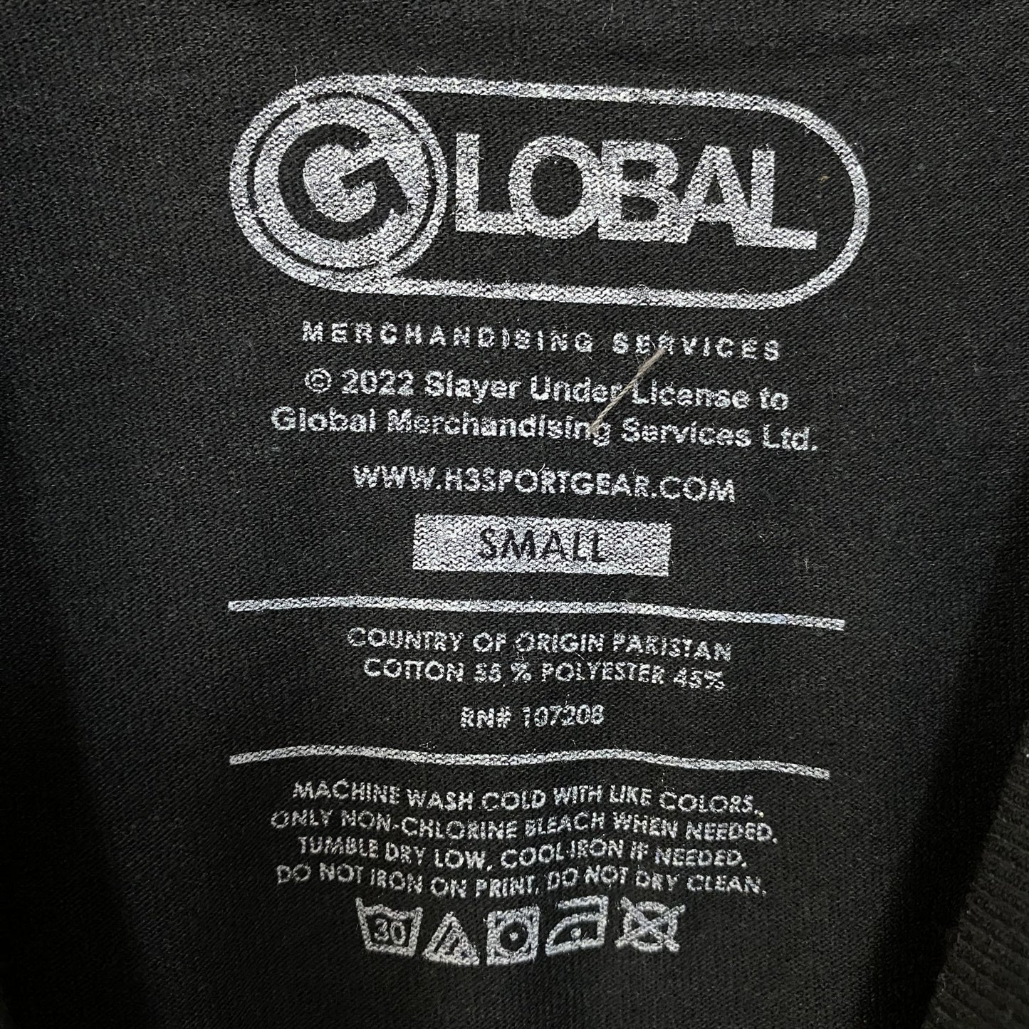 Slayer Show No Mercy Rock Band T-Shirt Size Small