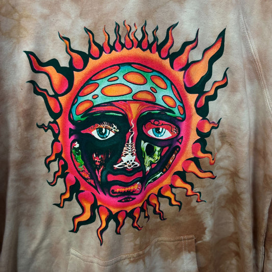Sublime Sun 1995 Summer Tour Tie Dye Ska Rock Band Hoodie M