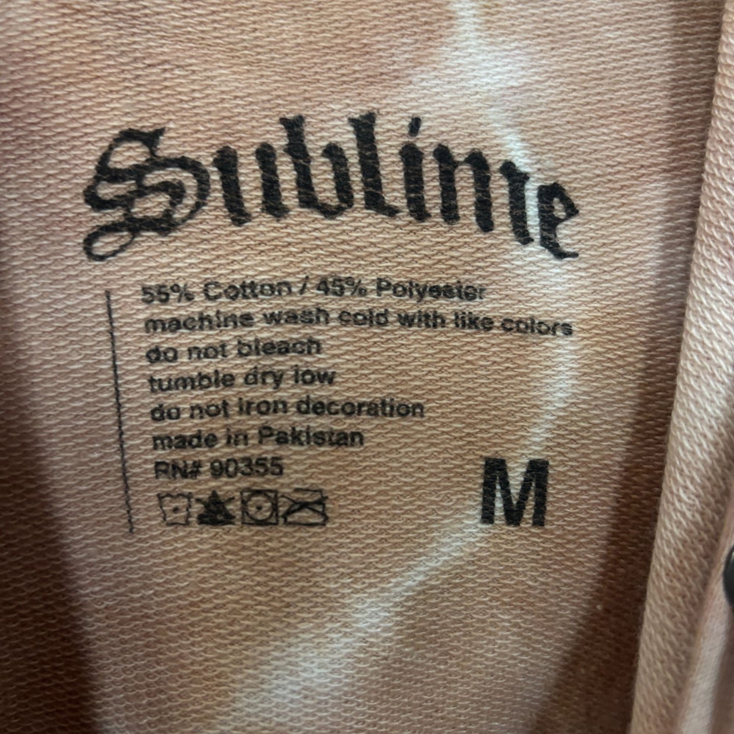 Sublime Sun 1995 Summer Tour Tie Dye Ska Rock Band Hoodie M