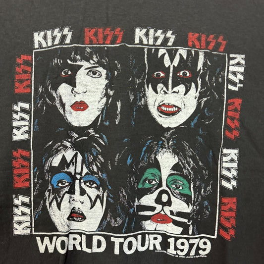 KISS Dynasty 1979 World Tour Poster Hard Rock Band Tee M