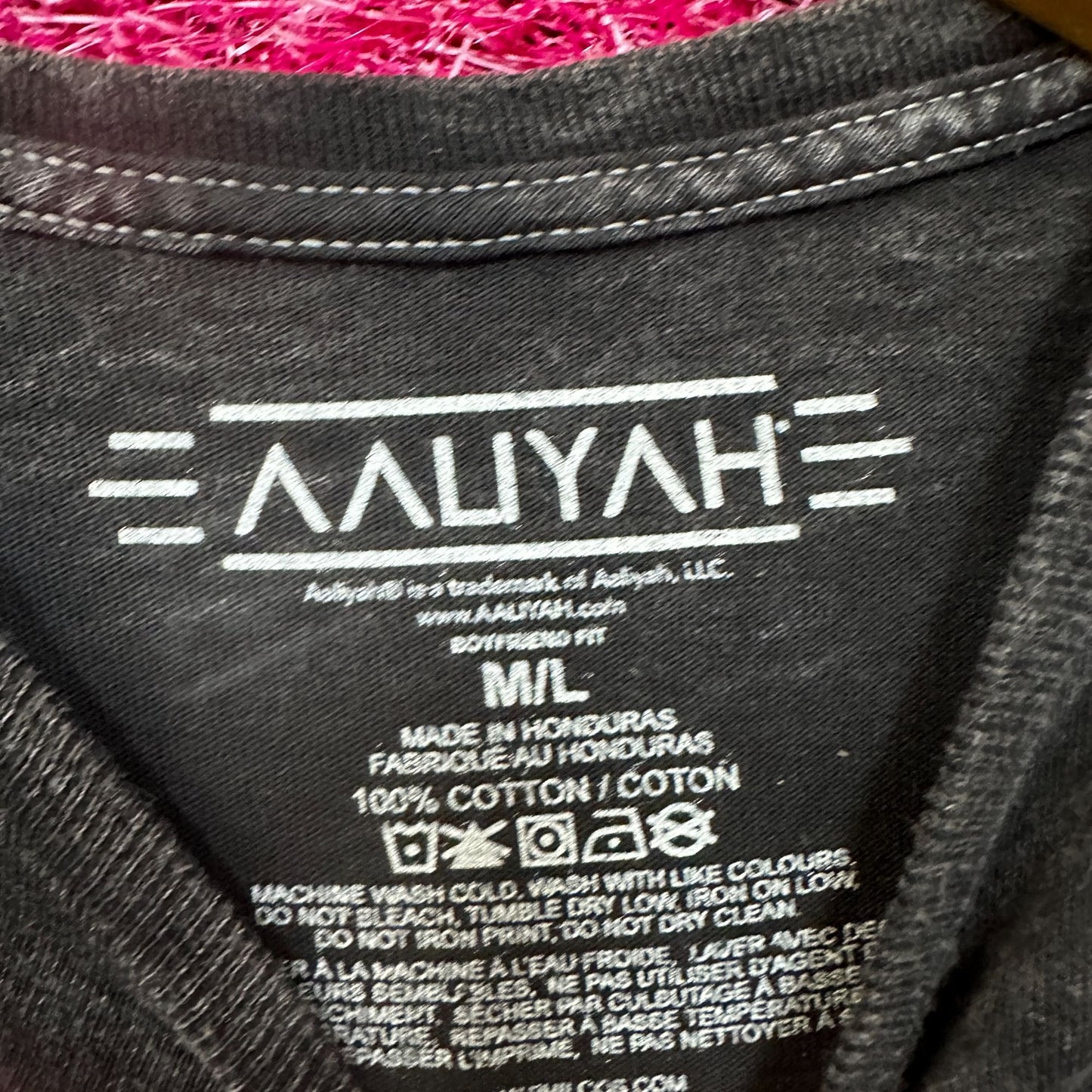 Aaliyah Princess Of Rnb Mineral Wash Tshirt size M/L