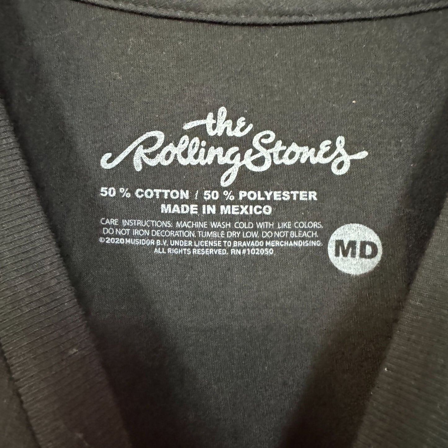 The Rolling Stones Hot Lips 1975 North American Tour Tee M