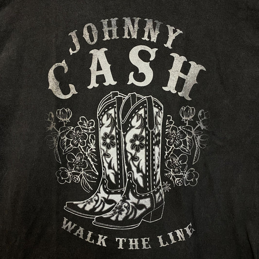 Johnny Cash Walk the Line Country T-Shirt Large