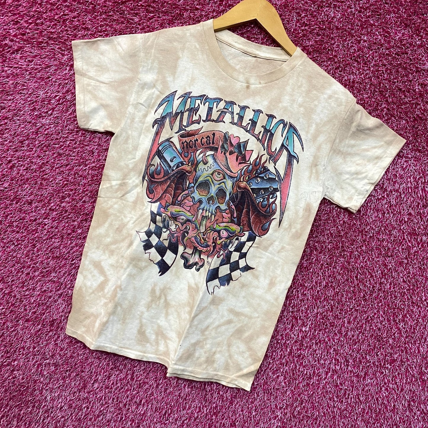 Metallica Norcal Tiedye Rock tshirt size small