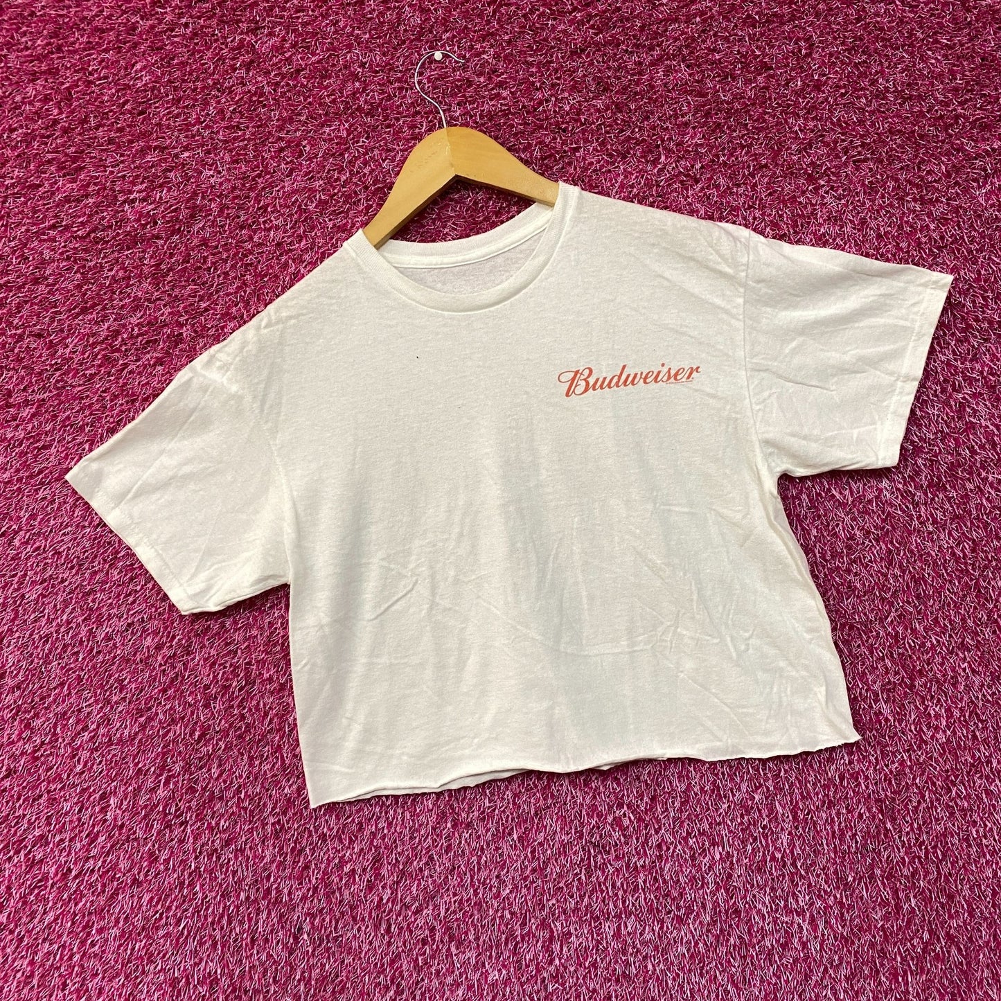 World Renowned Budweiser King Of Beers Crop Top Promo T-Shirt small
