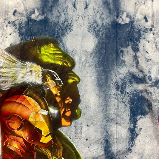 Marvel The Avengers Blue Tie Dye T-Shirt 2XL