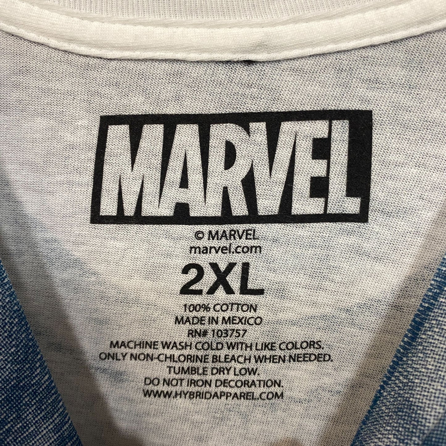 Marvel The Avengers Blue Tie Dye T-Shirt 2XL