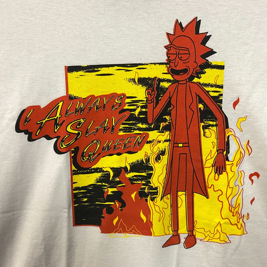 Adult Swim Rick & Morty I Always Slay Queen T-Shirt Large