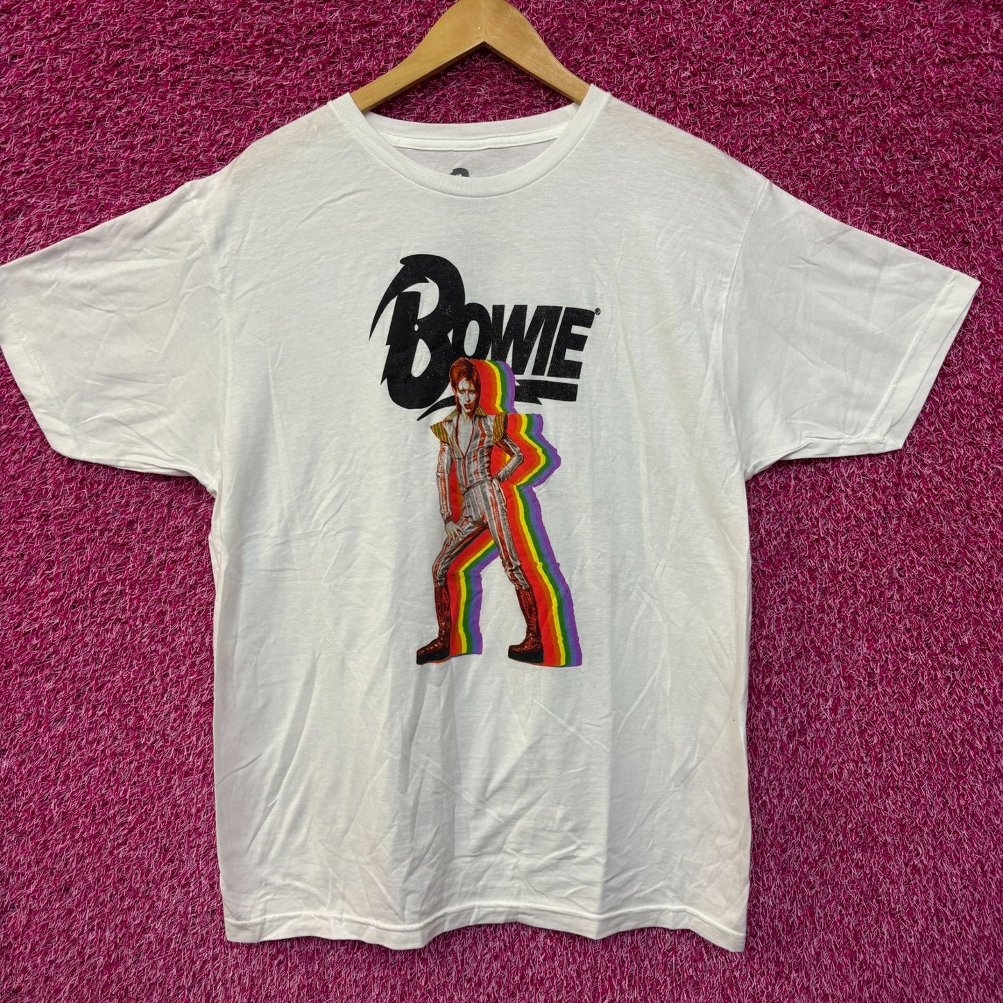 David Bowie Starman Rainbow Tshirt size large