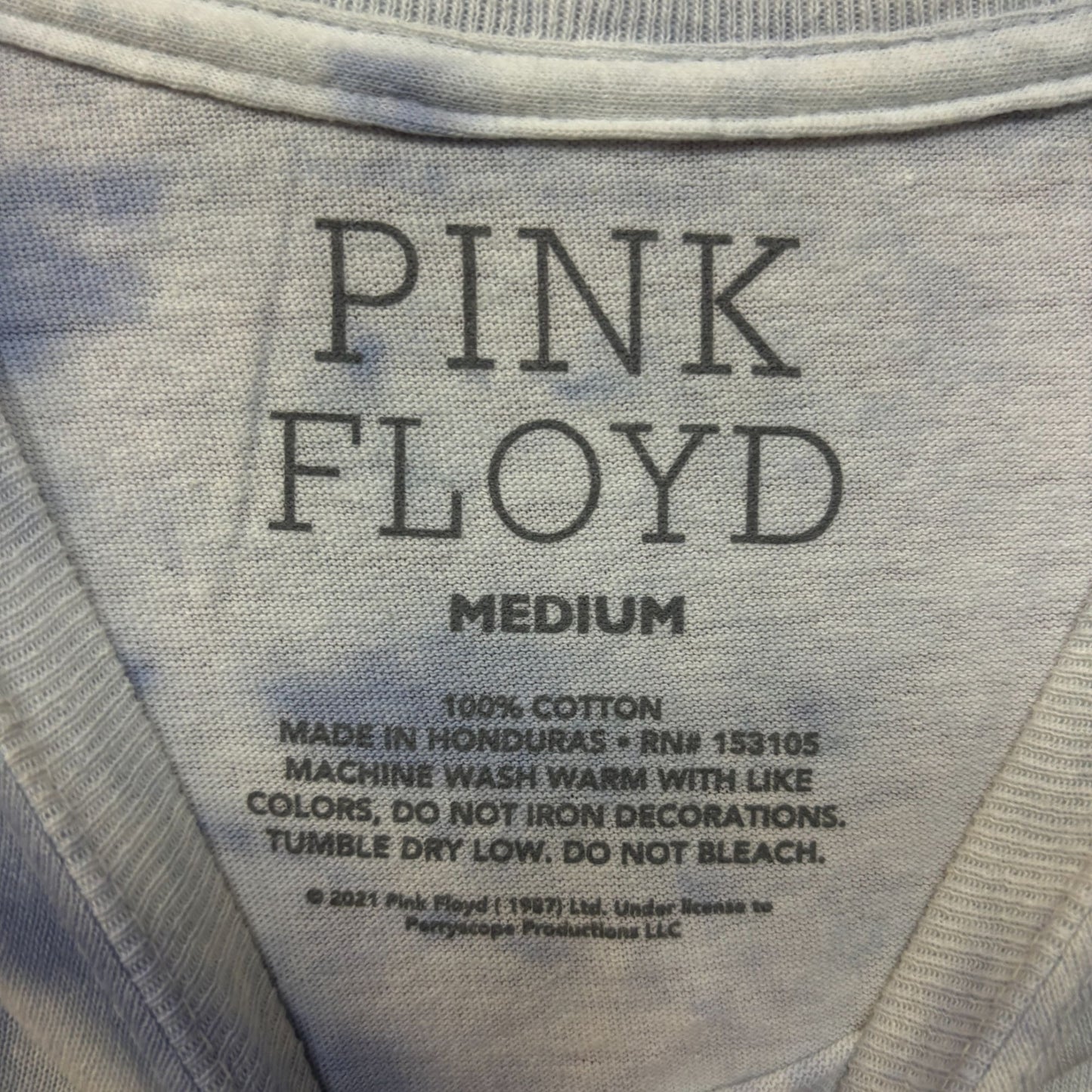 Pink Floyd Dark Side Of The Moon Tiedye Rock Tshirt size Medium