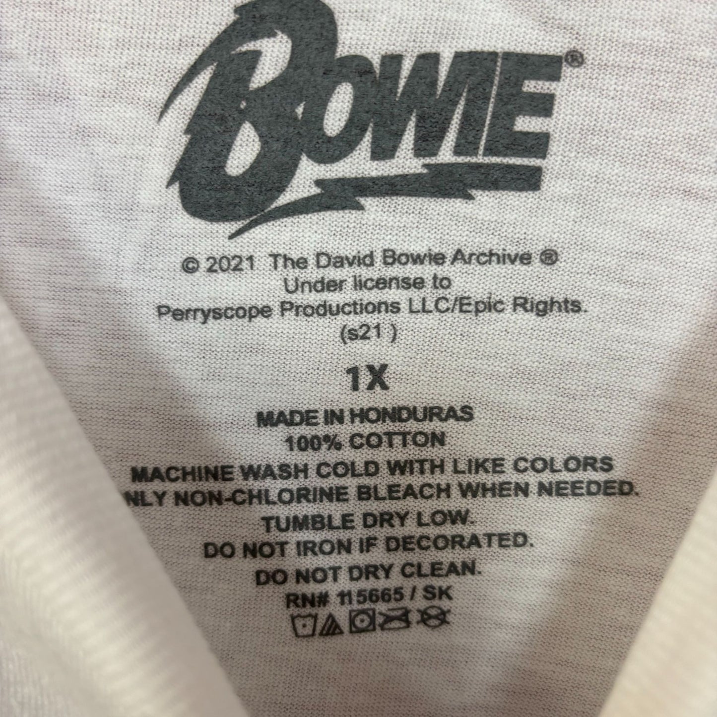 David Bowie Ziggy Stardust Rainbow Starman Rock Tee XL