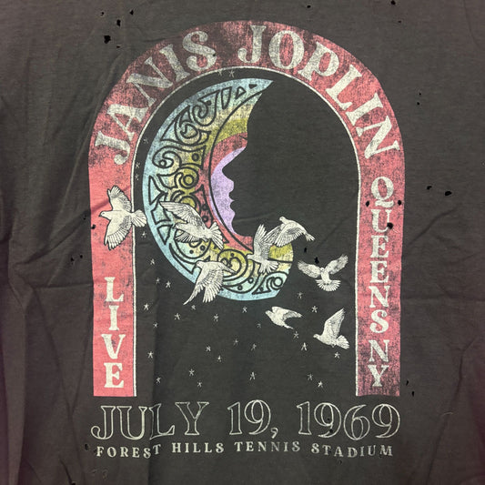 Janis Joplin Live Forest Hills 1969 Rock Concert Tee S/M