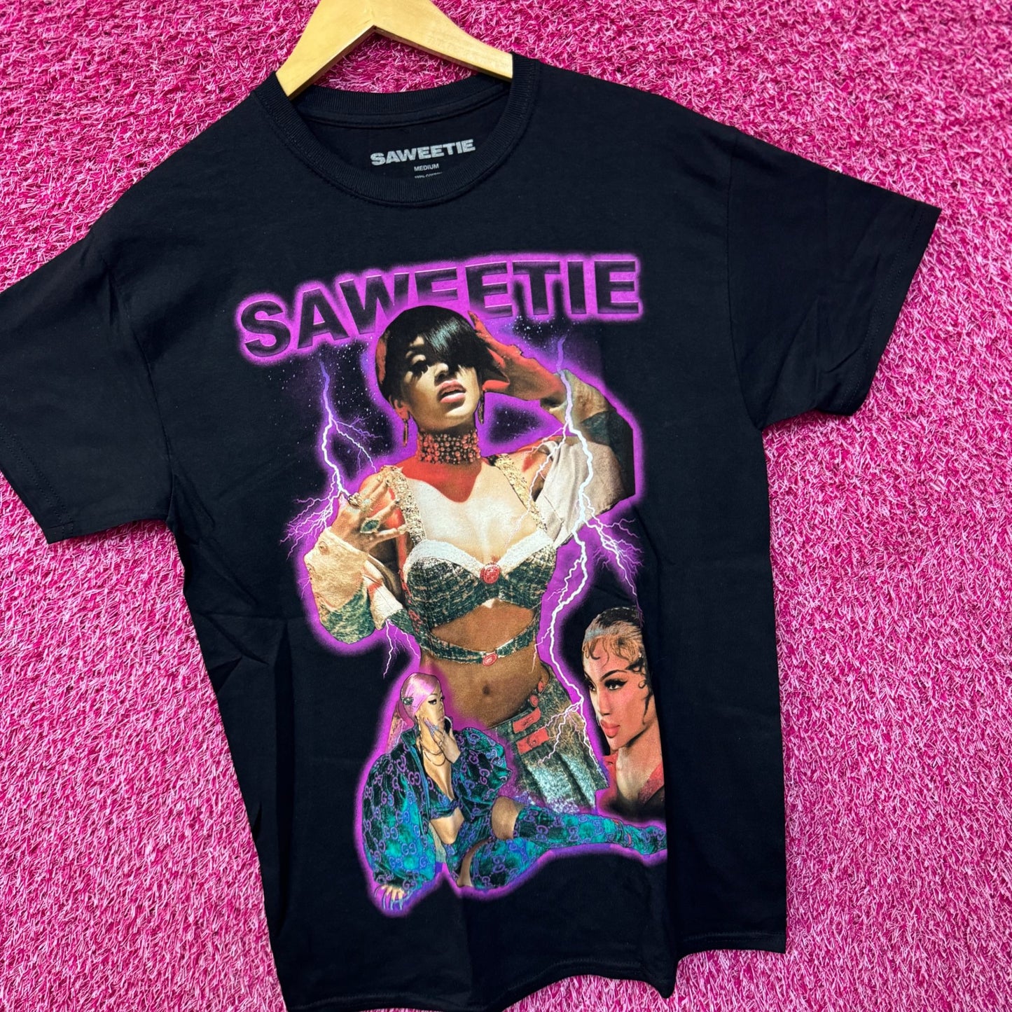 Saweetie High Maintenance Album Collage Atlanta Rap Tee M