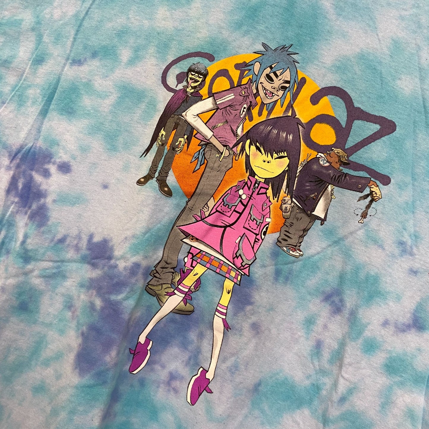 The Gorillaz Phase 1 Celebrity Take Down Rock Tie Dye 3X