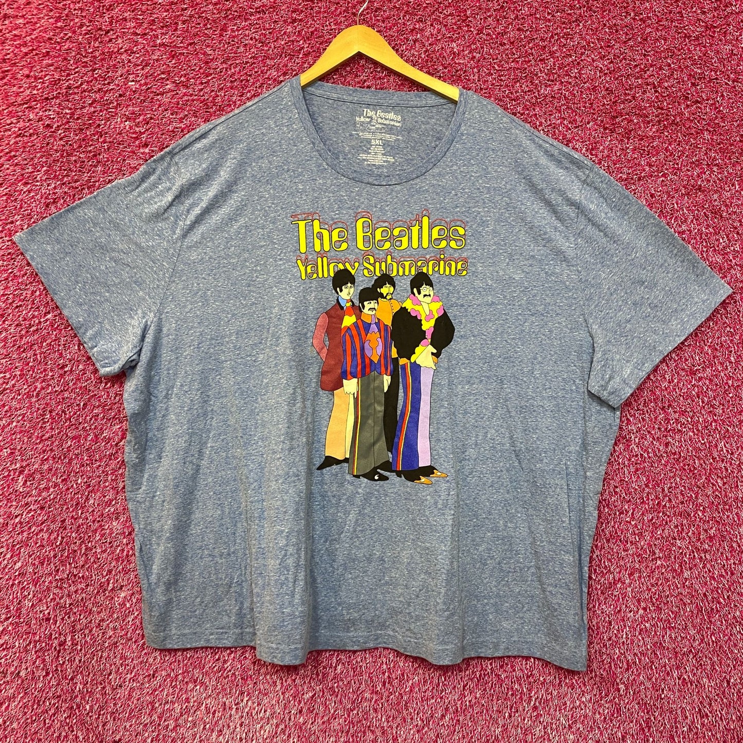 The Beatles Yellow Submarine Album Cover Art Rock Tee 5X