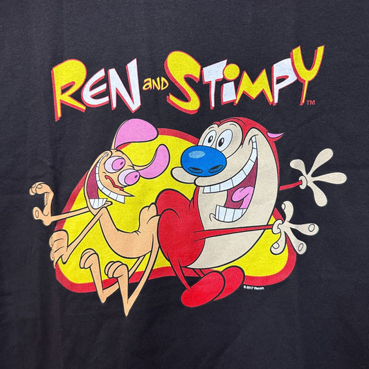 Ren and Stimpy Butt Buddy Animated Series Nickelodeon Tee L