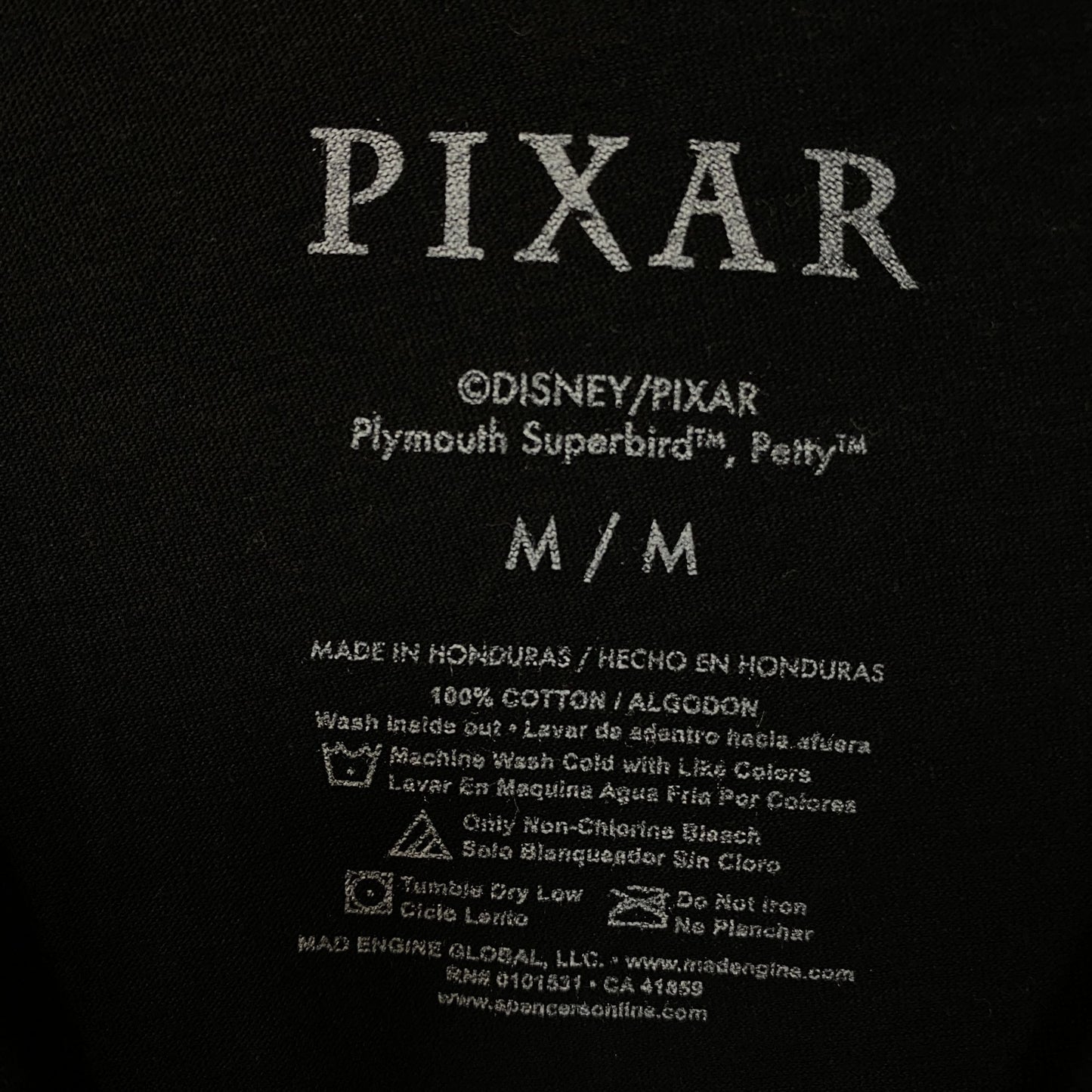 The King Racing Royalty Pixar Cars Tshirt size Medium