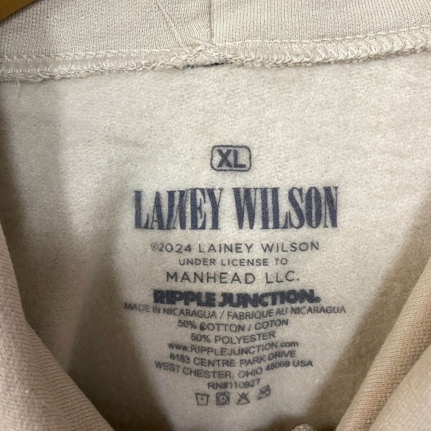 Lainey Wilson Bell Bottom Country Hoodie size XL