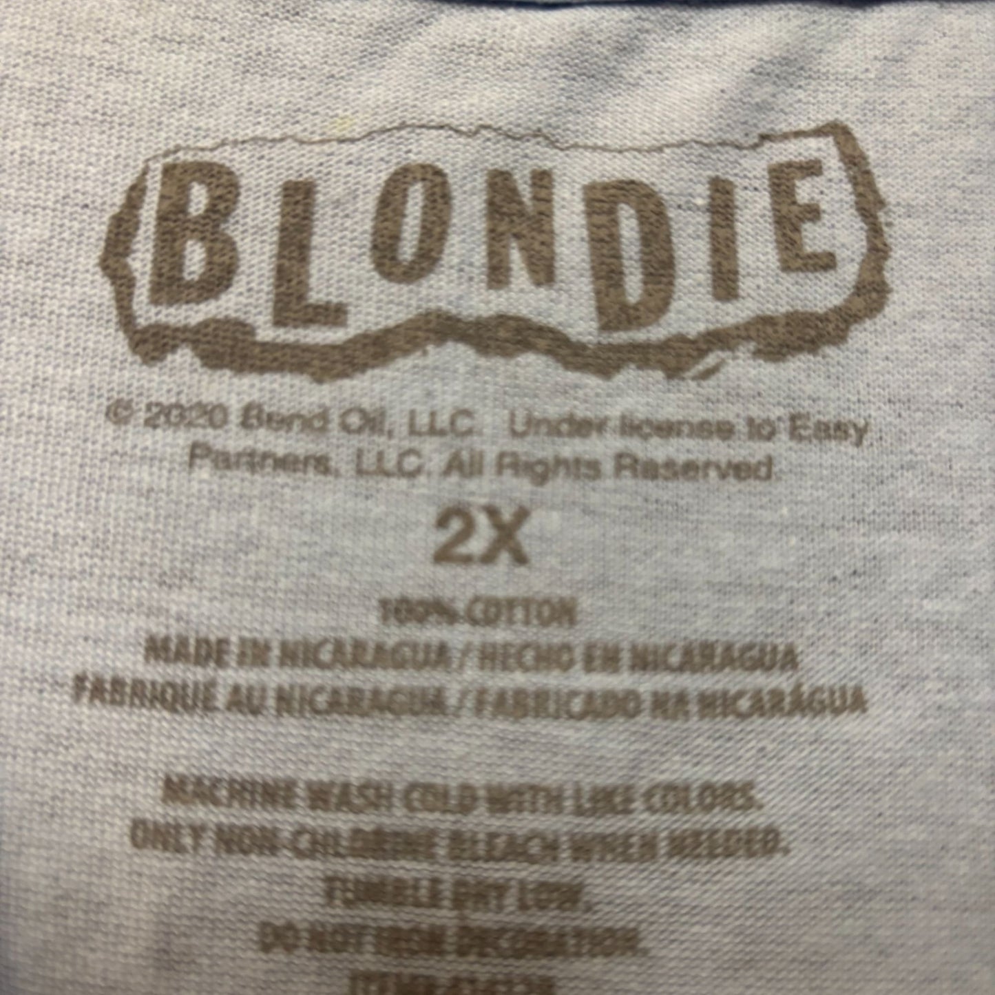 Blondie Parallel Lines Debbie Harry Face T-shirt 2XL