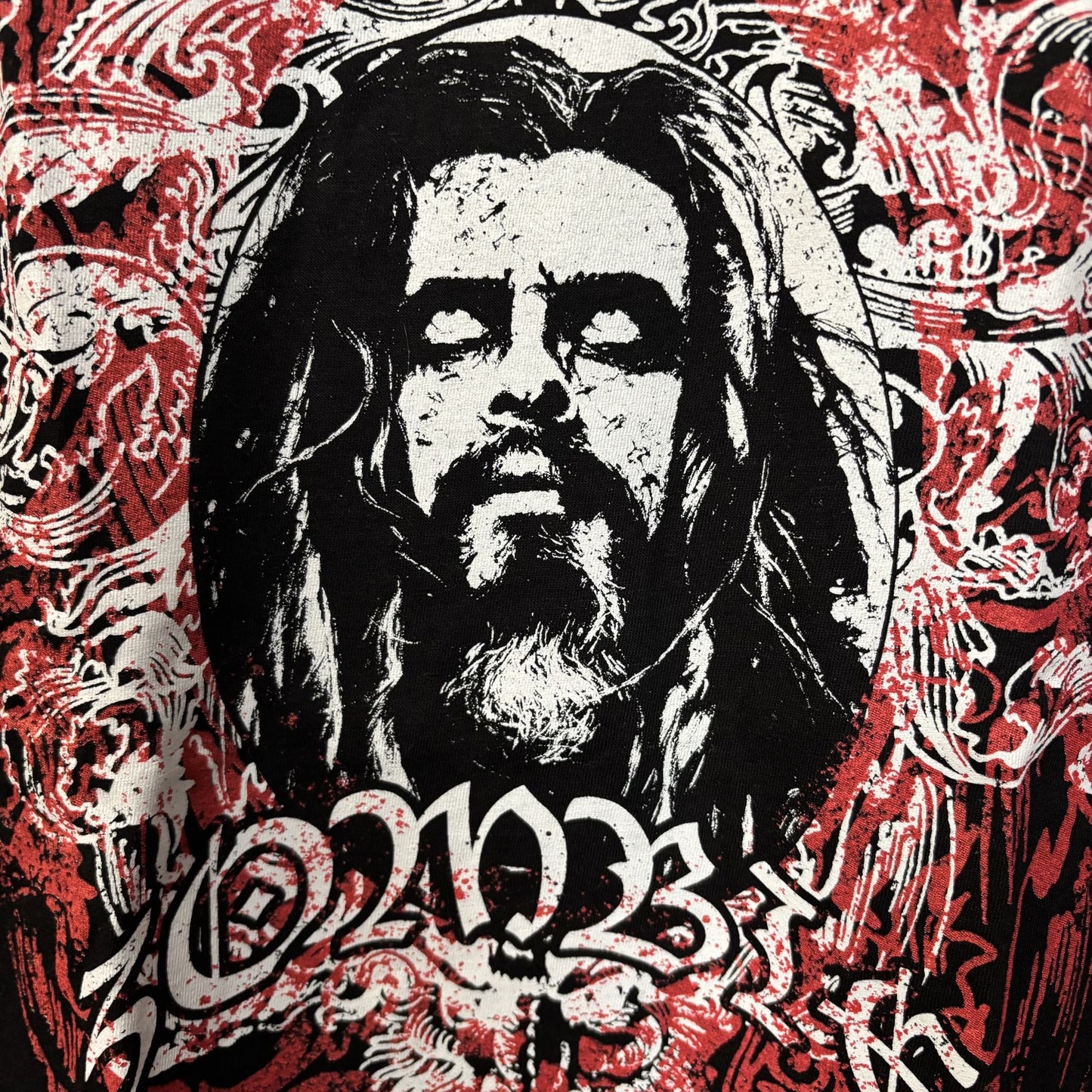 Rob Zombie 666 Black Graphic T-Shirt XL