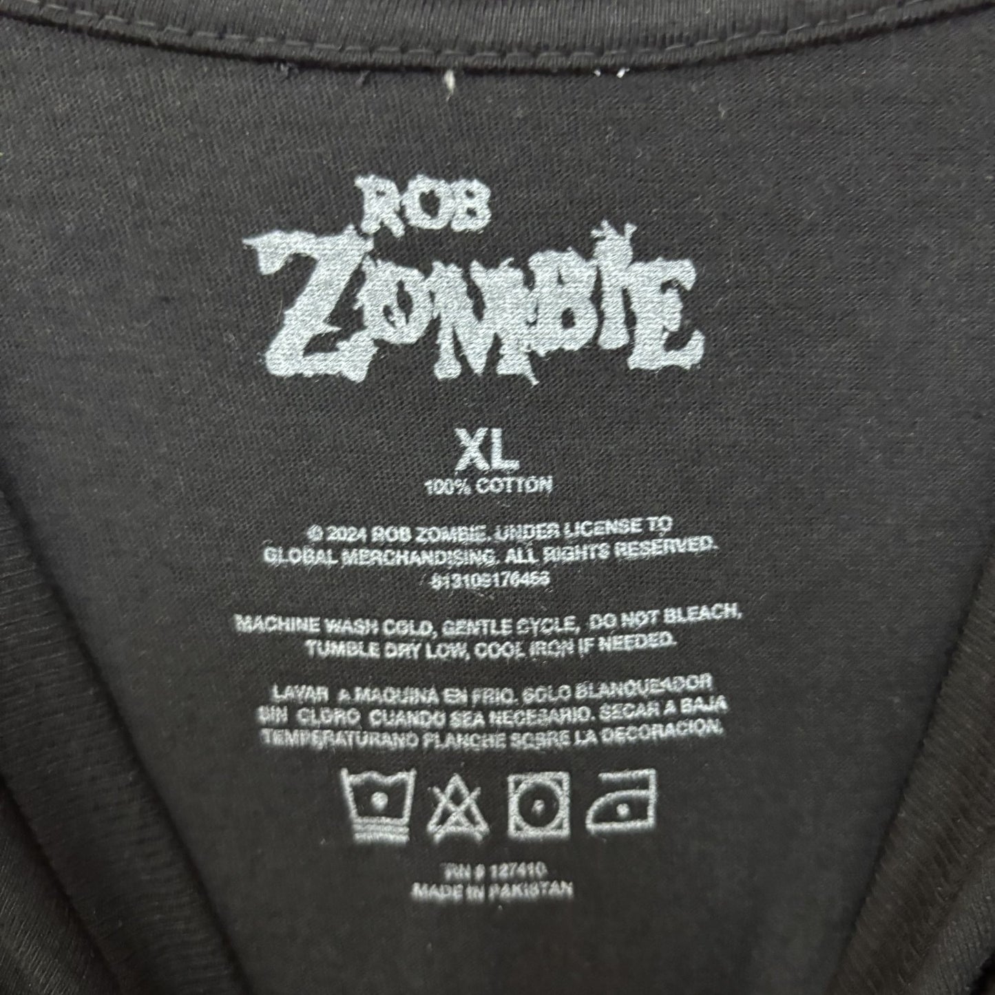 Rob Zombie 666 Black Graphic T-Shirt XL
