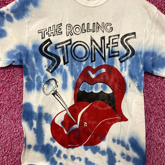 The Rolling Stones Nailed Hot Lips Rock Tie Dye S