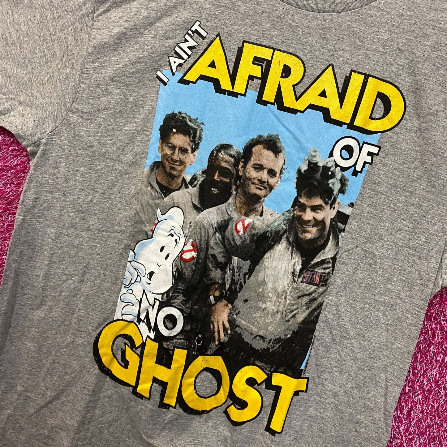 Ghostbusters I Aint Afraid of No Ghost Movie Promo Tee L