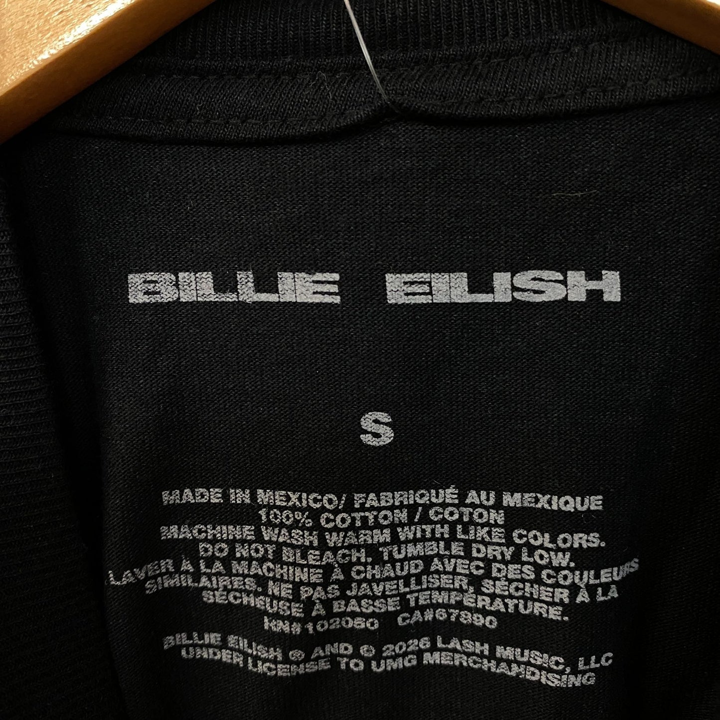 Billie Eilish Hit Me Hard and Soft Tour T-Shirt Small
