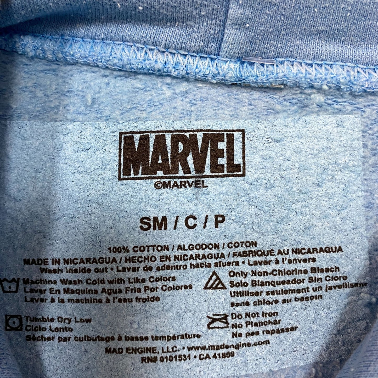 Marvel's Spiderman With Great Power flower hoodie size SM