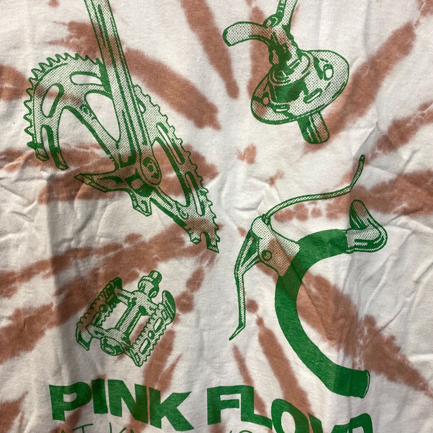 Pink Floyd Knebworth '75 Flea Market Tie Dye T-Shirt Medium