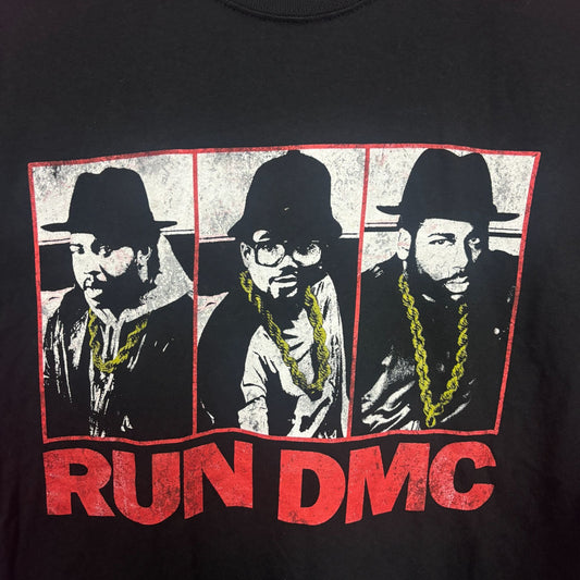 Run DMC Gold Donkey Ropes Raising Hell Distressed Rap Tee S