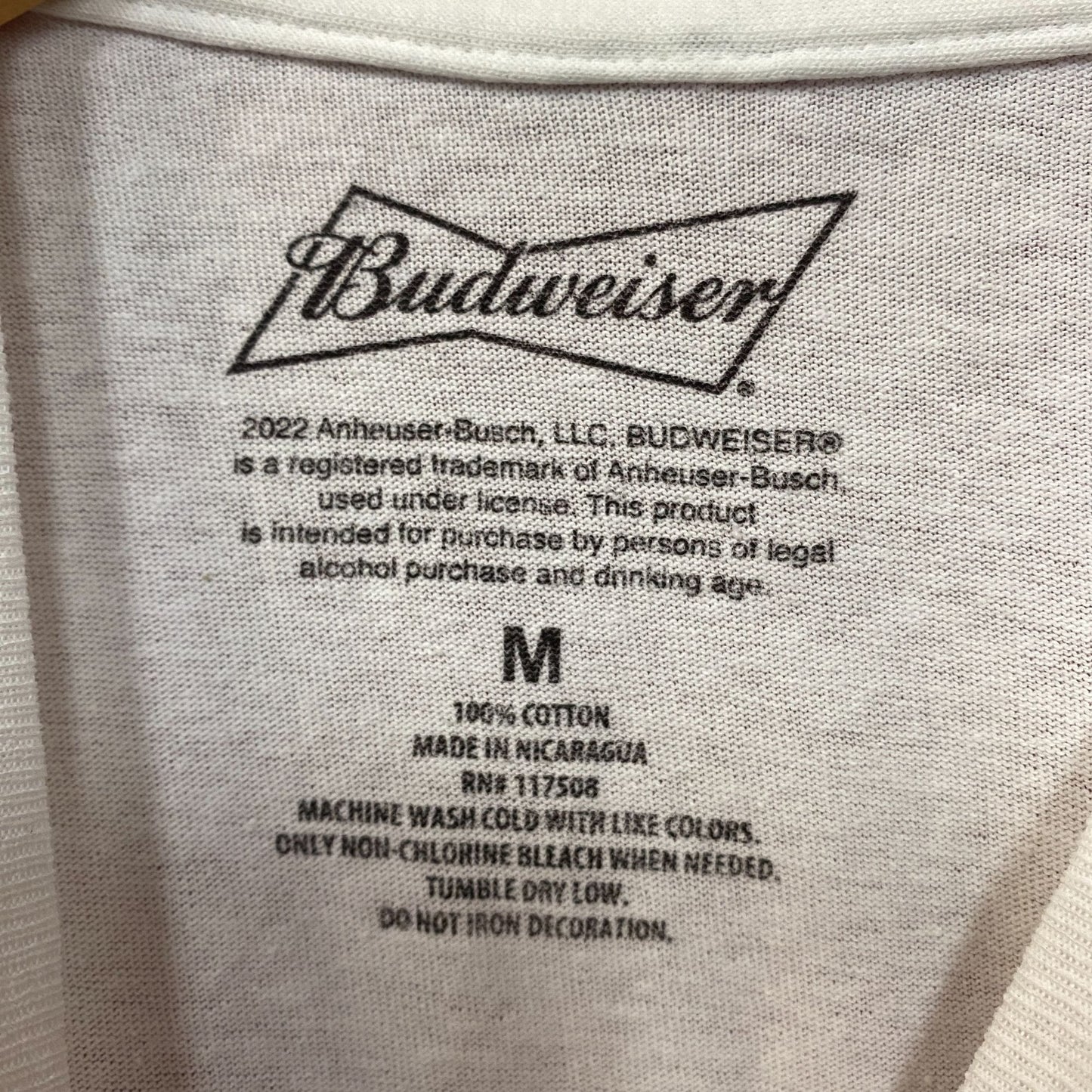 Budweiser PacSun Biker Vintage-Style Motorcycle Graphic T-Shirt Medium