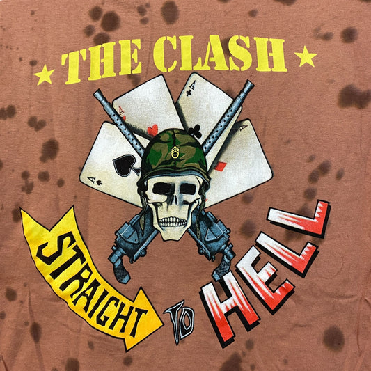 The Clash Straight To Hell Splater dye tshirt size Small