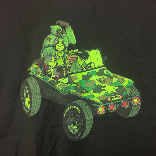 Gorillaz Self-titled Album Army Geep Cover Art Rock Tee S