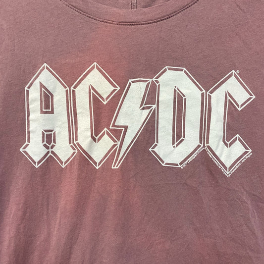 AcDc Ball breaker Tour 1996 Oversized Distressed Womens Tshirt size Small