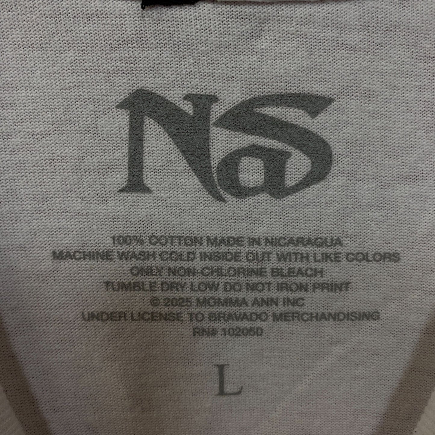 Nas 30 Years of Illmatic Graphic T-Shirt Large