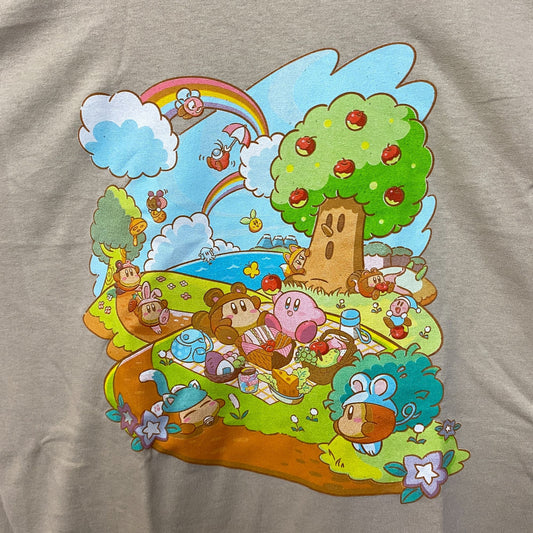 Kirby Dreamland Whispy Woods Picnic Official Nintendo Tee L