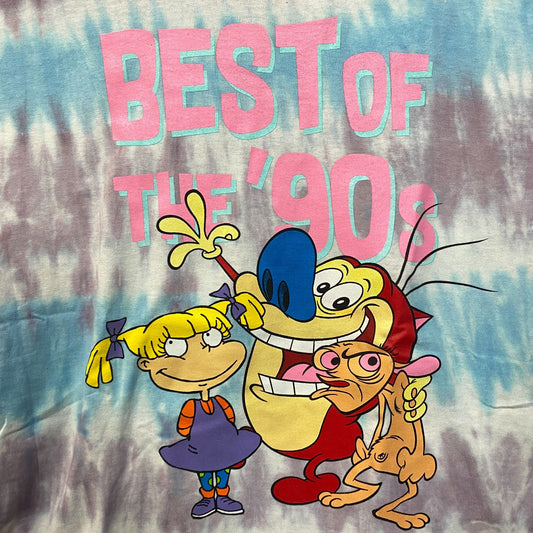 Nickelodeon Best Of The 90's Cartoons Tie Dye T-Shirt XL