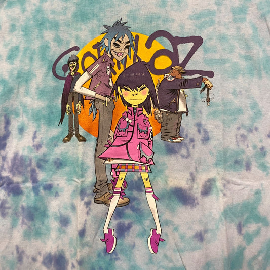 The Gorillaz Phase 1 Celebrity Take Down Rock Tie Dye L
