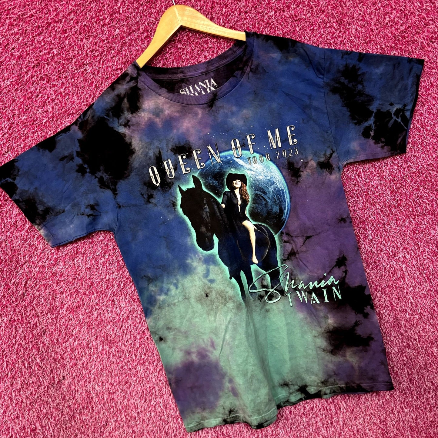 Shania Twain Queen of Me 2023 Tour Country Pop Tie Dye L