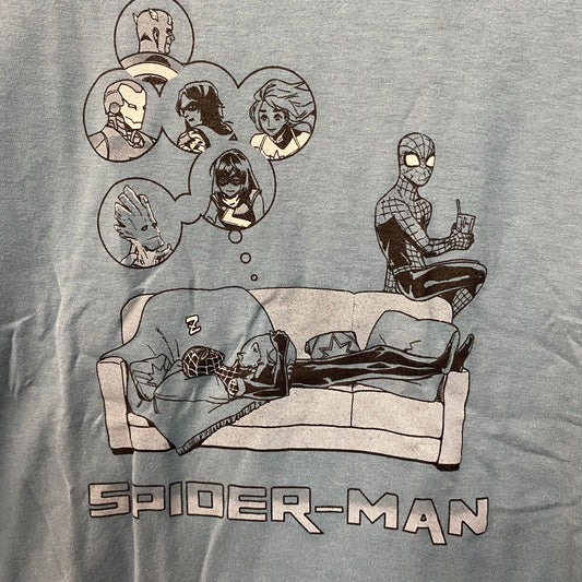 Marvel Spider-Man Dreaming Blue T-Shirt Extra Small