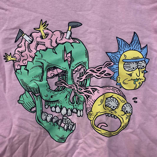 Adult Swim Rick and Morty Neon Eyeballs T-Shirt Small