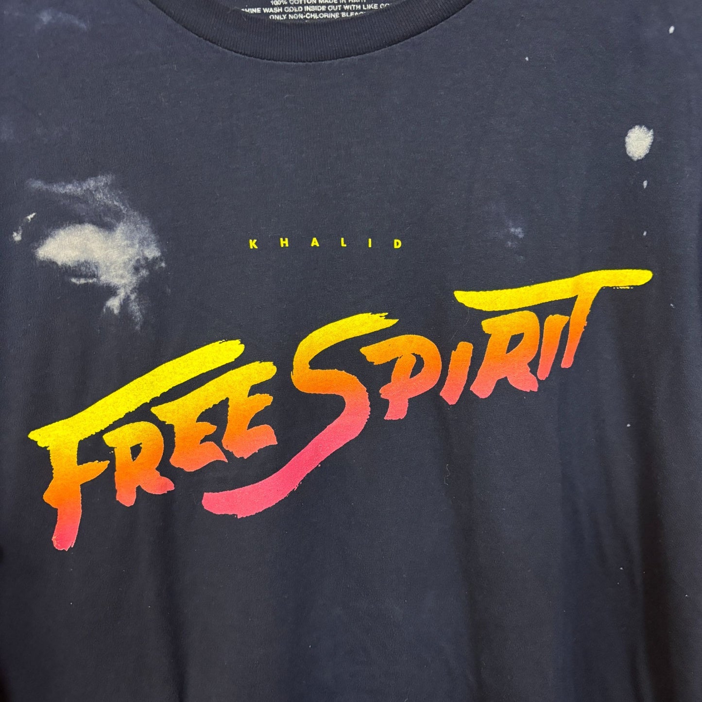 Khalid Free Spirit Long Sleeve Tie Dye Tshirt size Large